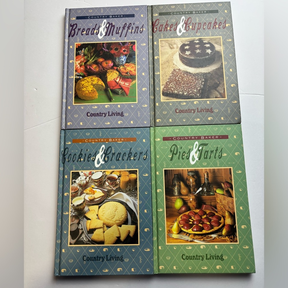 Country Living hardcover recipe books set of 4